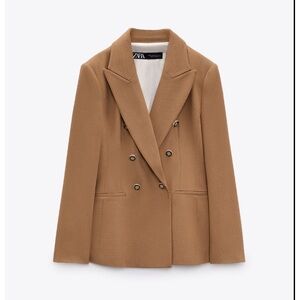 Double Breasted Blazer - Camel
